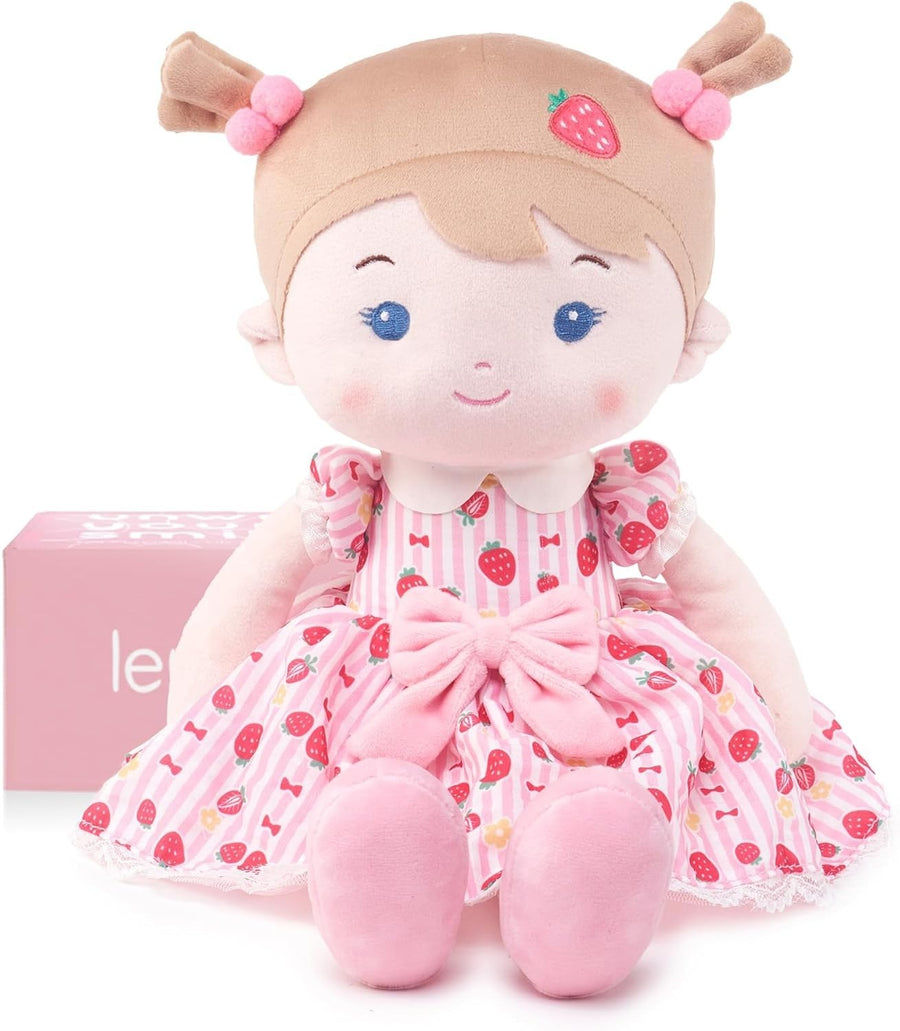 16” Plush Baby Rag Doll Ultra Soft Cuddle Toy for Toddlers 1+