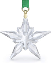 Clear Crystal Star Ornament 2025 • Faceted Glass Decor • Luxury Hanging Holiday