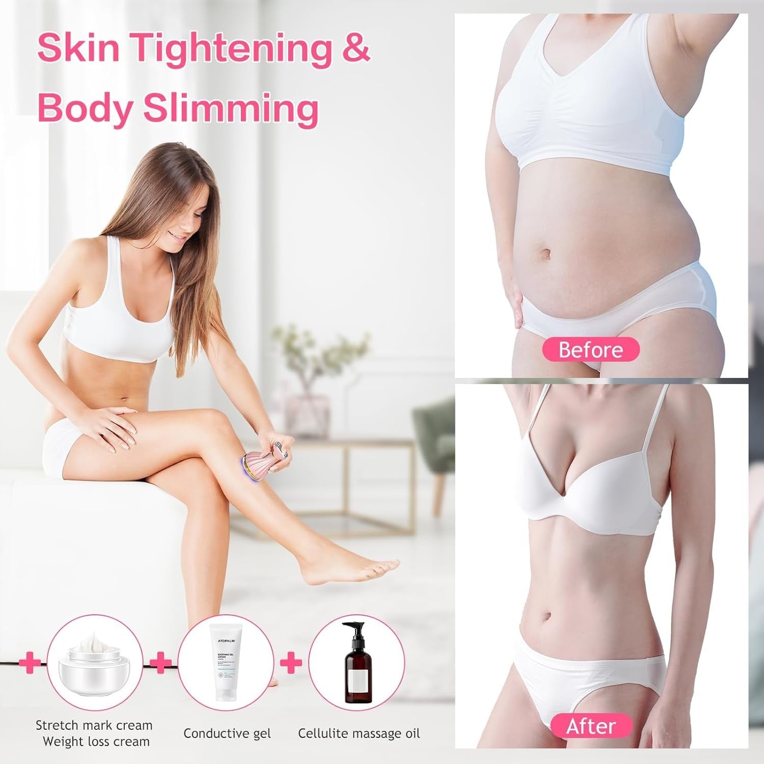 Cellulite Massager Body Sculpting Cavitation Slimming EMS RF Device