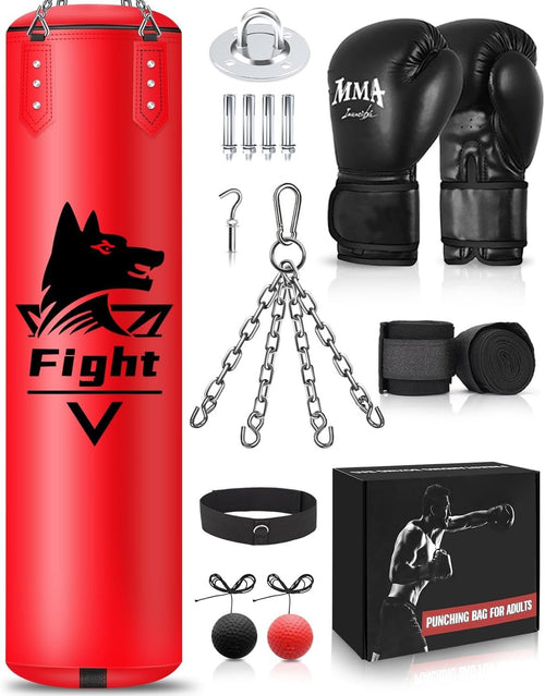 4ft Hanging Boxing Punch Bag Unfilled MMA Kick Training Kit