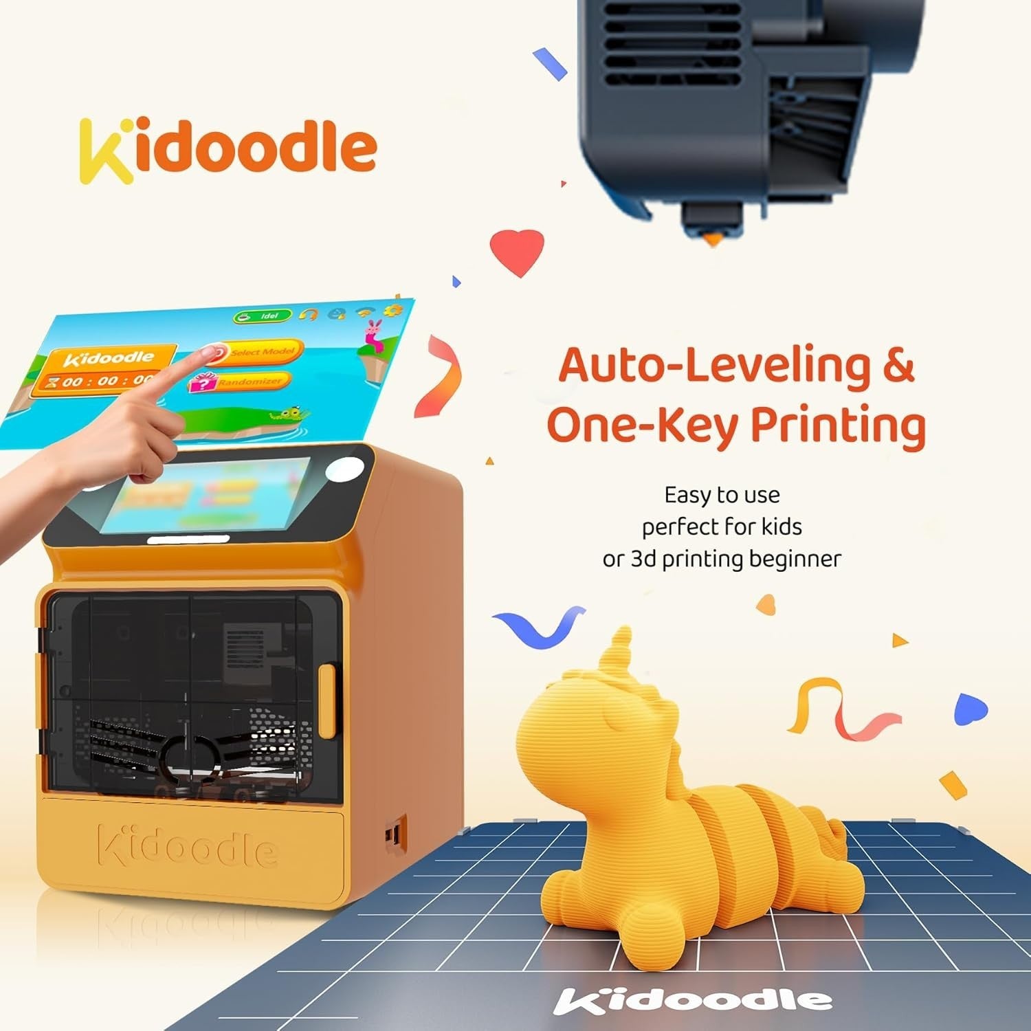 Kids Safe Mini 3D Printer WiFi App Control One-Click Print Touchscreen