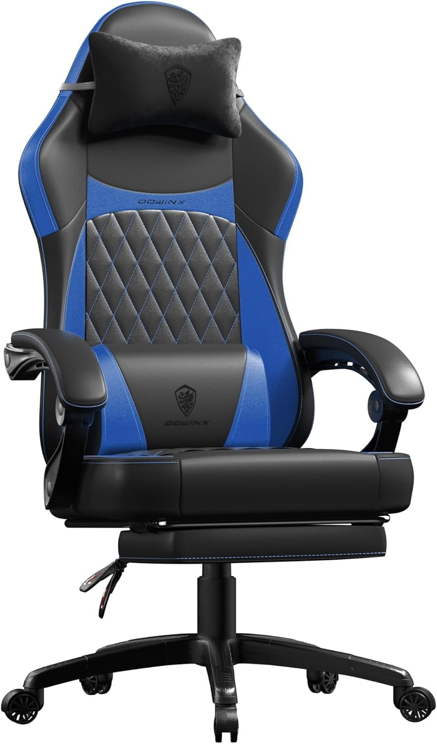 Ergonomic Gaming Chair Recliner w/ Footrest Massage 90–145°