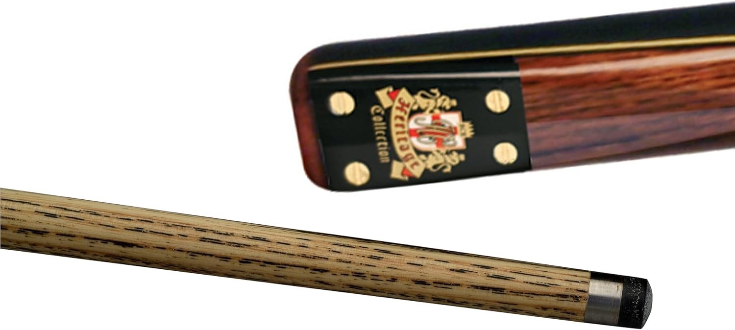 145cm 2 Piece Ash Snooker Pool Cue 9.5mm Tip Adjustable Weight Case