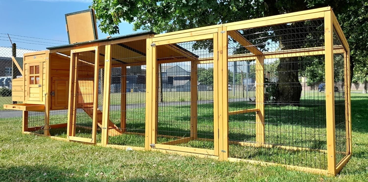 XXL 12.5FT Chicken Coop Run Predator Resistant Wire