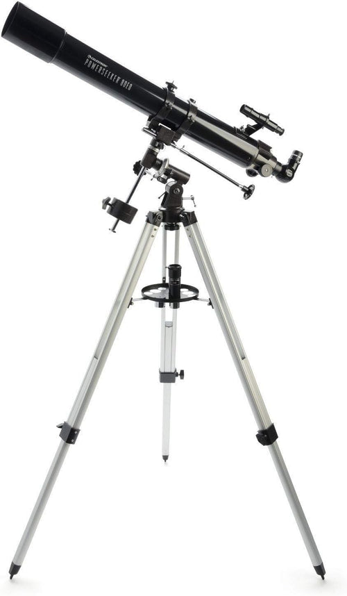 80mm Refractor Telescope with 2 Eyepieces, Barlow Lens & Tripod, Black