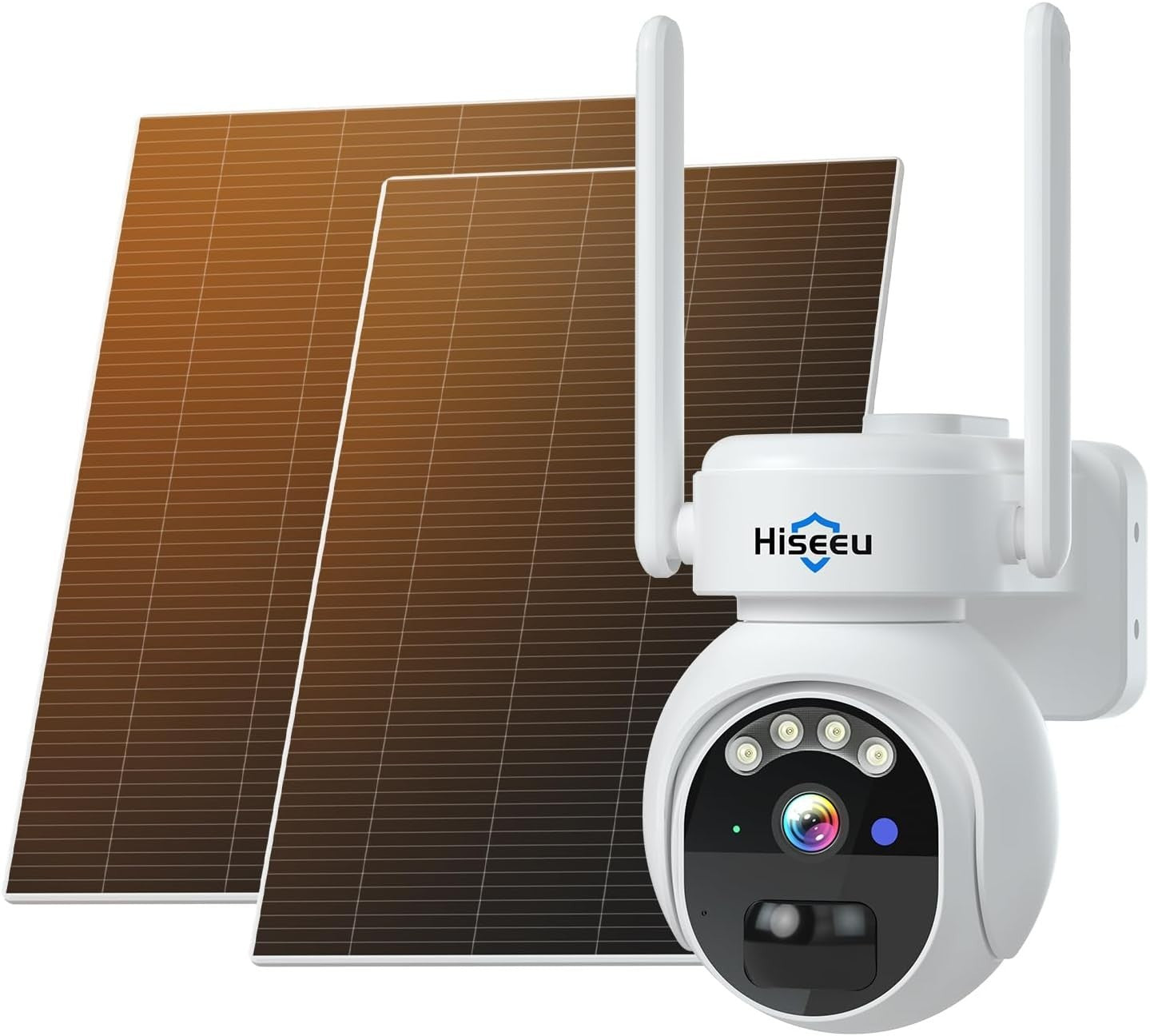 5MP Solar Security Camera Wireless 360° PTZ Color Night Vision WiFi