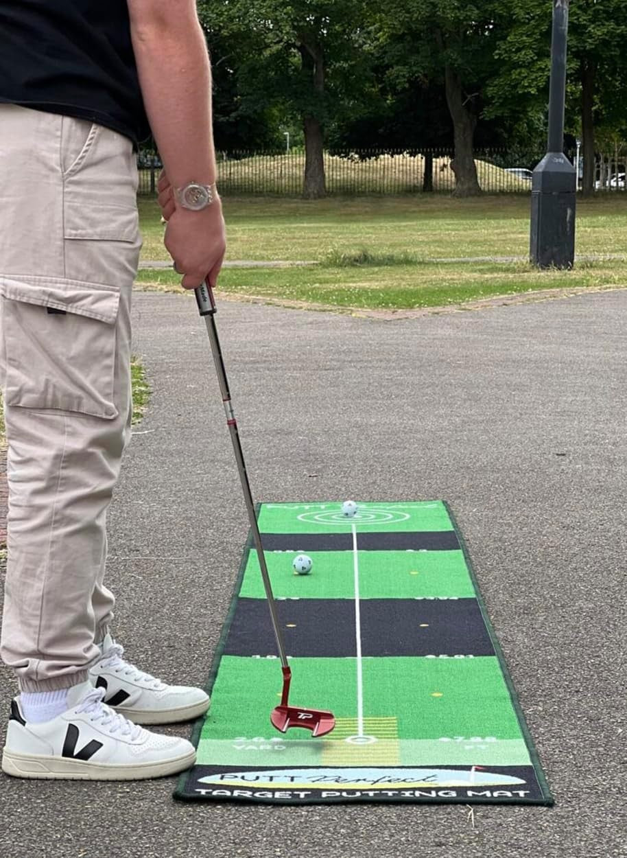 Golf Putting Mat 3m Indoor Practice Green Accuracy Training Aid