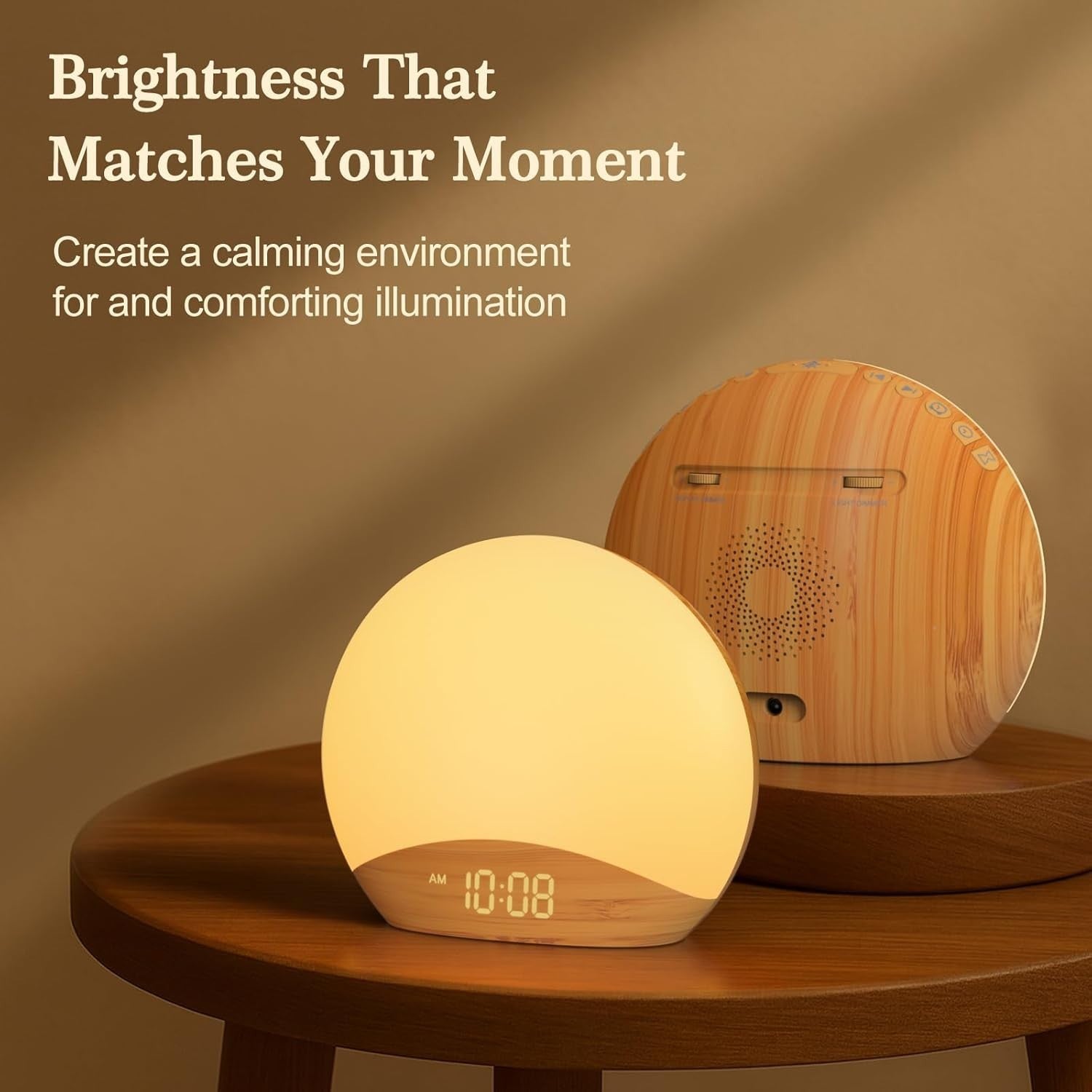 Sunrise Alarm Clock with 26 Sleep Sounds, Night Light & Dimmable Clock