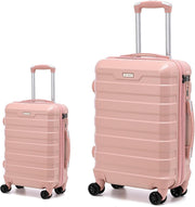20'' Cabin + 28'' Large Spinner Suitcase Set PC Hard Shell TSA Lock