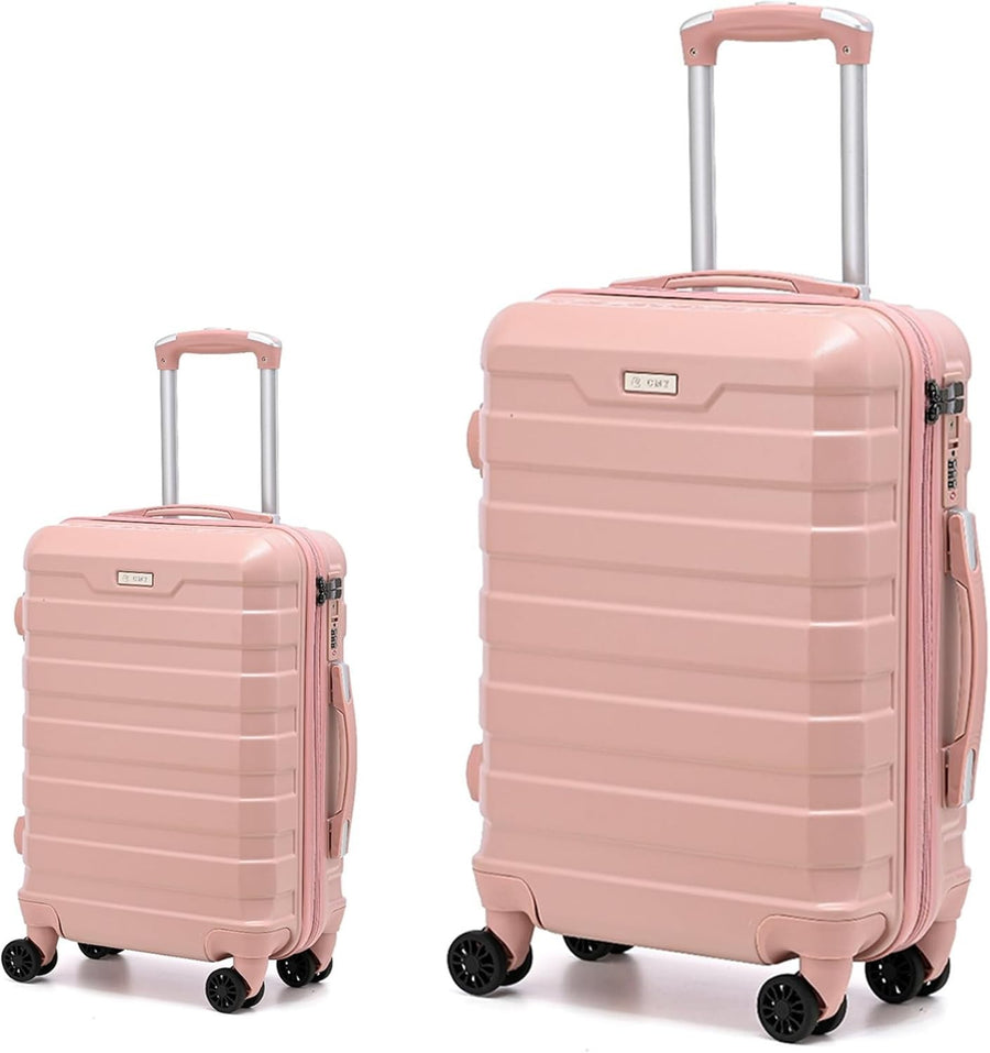 20'' Cabin + 28'' Large Spinner Suitcase Set PC Hard Shell TSA Lock