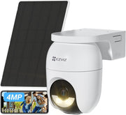 2K+ Solar Security Camera 360° PTZ AI Detection Color Night Vision
