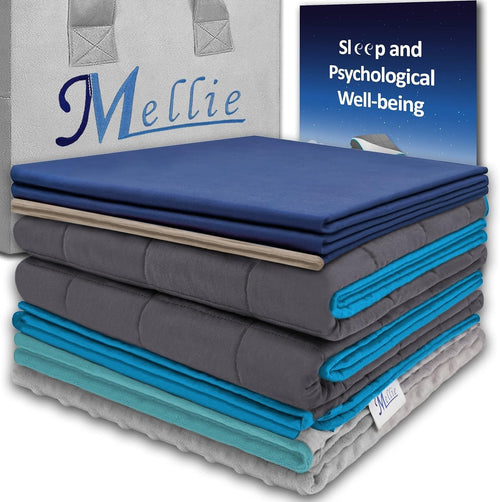 6.8kg Double Weighted Blanket 135x190cm With Cooling & Warming Covers
