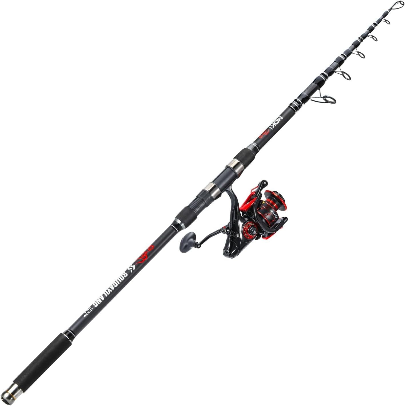 Telescopic Fishing Rod & SA6000 Carp Reel 3.6M Lightweight Kit
