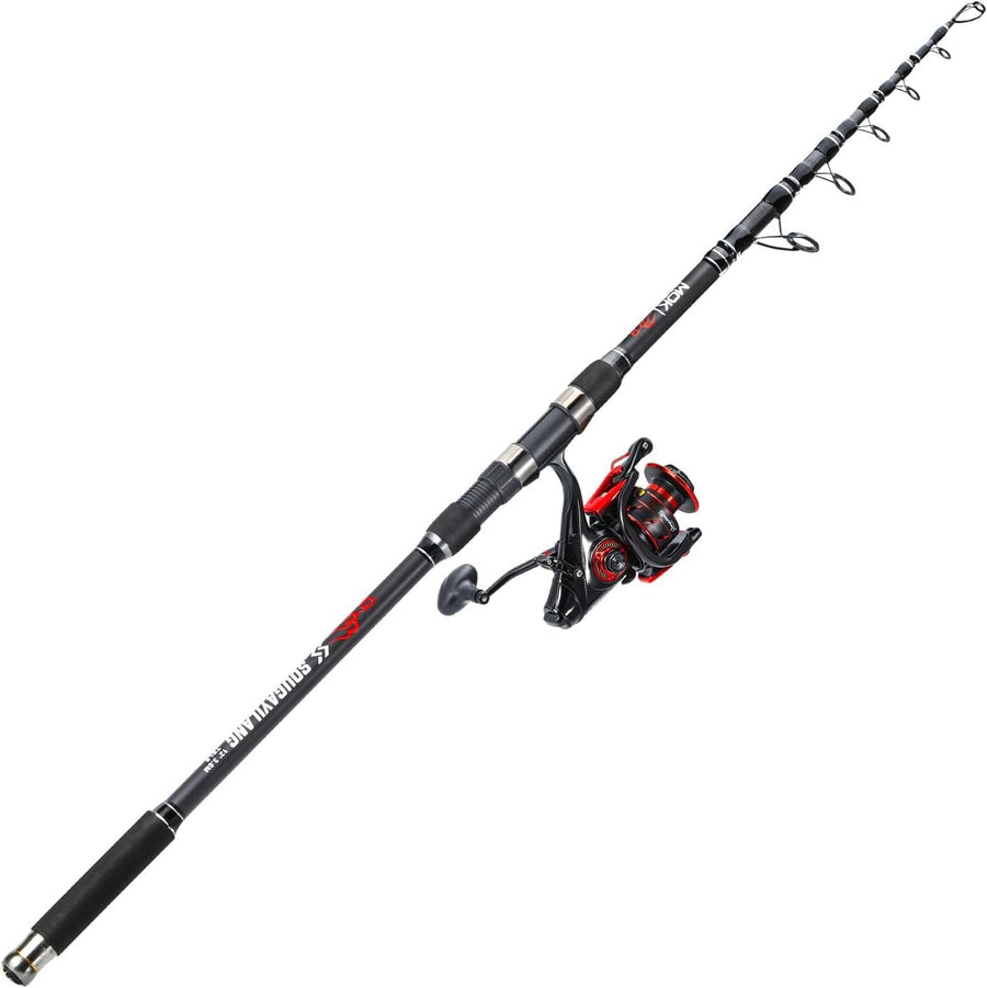 Telescopic Fishing Rod & SA6000 Carp Reel 3.6M Lightweight Kit