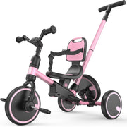 5 In 1 Toddler Tricycle Push Handle Safety Belt Balance Bike Kids Trike