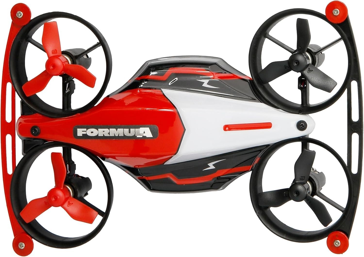2-in-1 Racing Drone Car with Track, LED Lights & 360° Stunt Mode Red