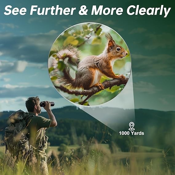 20x70 High Power Binoculars HD Long Range Wide View Outdoor Bird Watching
