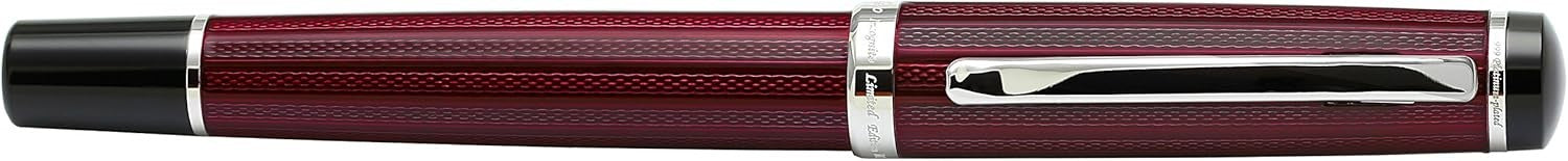 Burgundy Wine Fine Nib Fountain Pen Handcrafted Smooth Writing Set