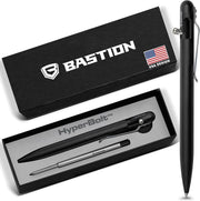 Luxury Slim Black Ballpoint Pen – Bolt Action, Aluminium, Gift Ready