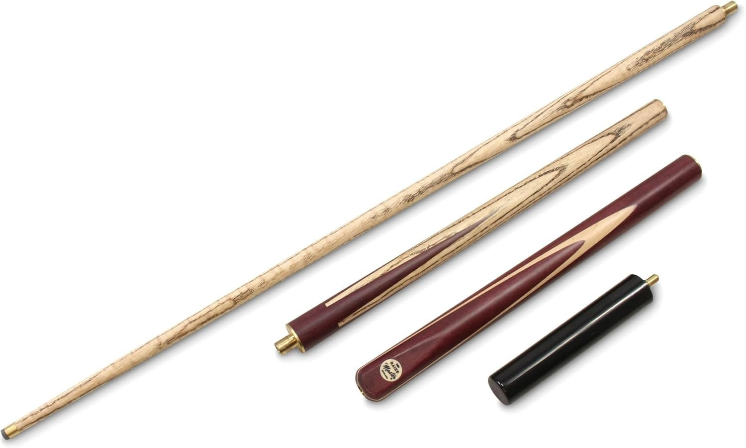 57" Adjustable Snooker Pool Cue 3 Piece Ash Purpleheart 9.5mm Tip
