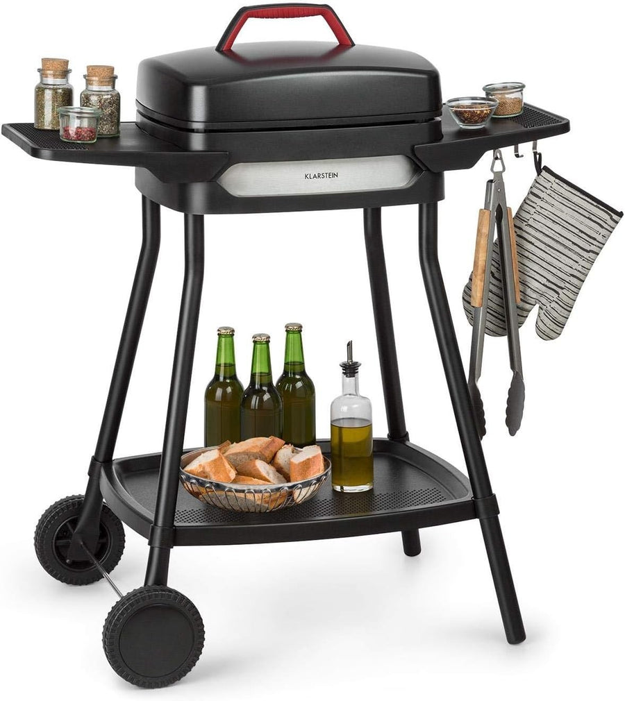 Electric BBQ Grill with Stand 2000W Non-Stick Plate Outdoor Indoor Cooking
