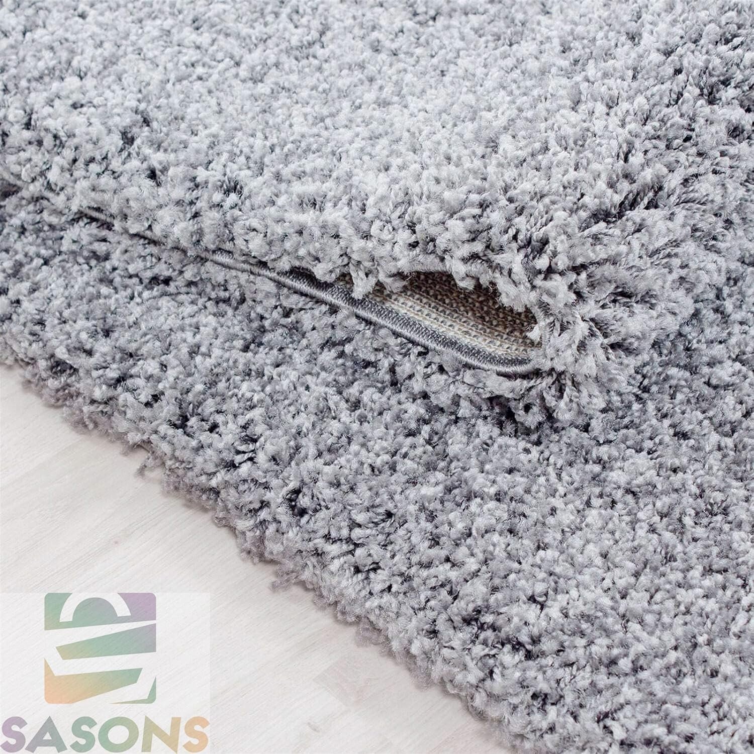 Extra Large Shaggy Rug 160x230cm 5cm Thick Soft High Pile Silver Carpet
