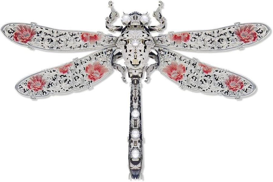 3D Metal Dragonfly Puzzle Kit for Adults, 304 Steel, Stress Relief Gift3D Metal