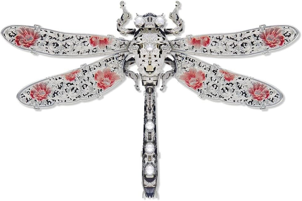 3D Metal Dragonfly Puzzle Kit for Adults, 304 Steel, Stress Relief Gift3D Metal