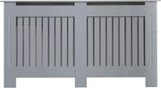 Large Grey Radiator Cover | Modern MDF Vertical Slat Cabinet – Stylish Design
