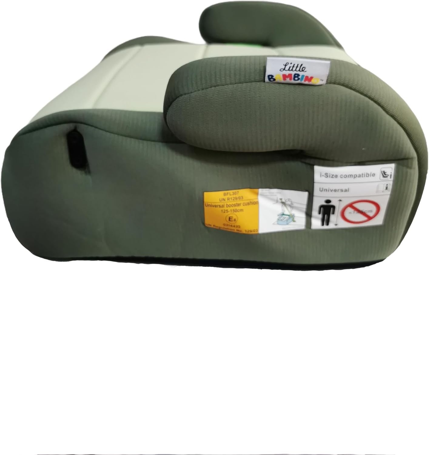 i-Size Booster Seat 125–150cm Cushion Car Seat for Kids 6–12 Years Green