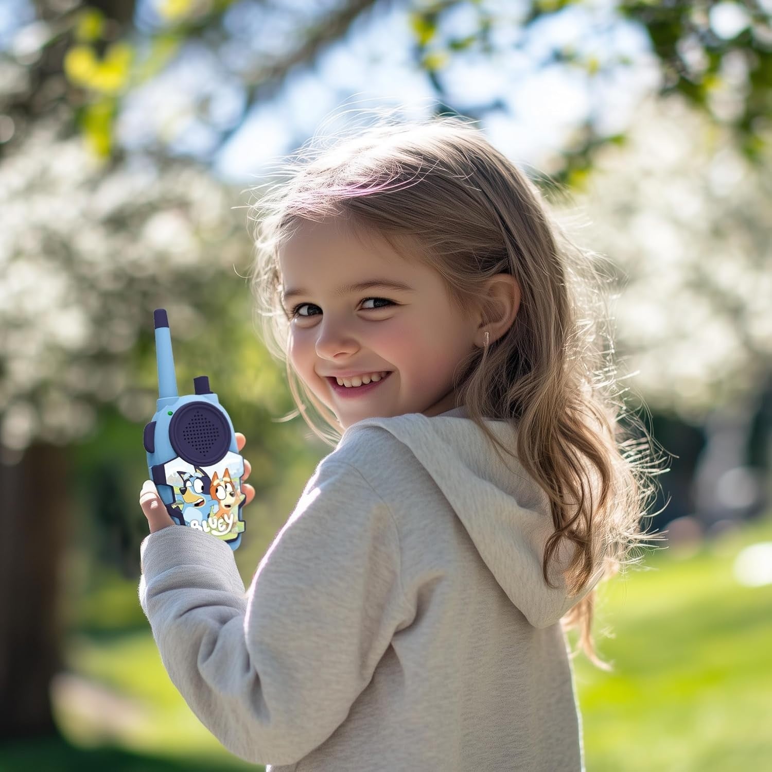 Kids Walkie Talkie Set Push To Talk 150m Range Cartoon Radio Toy