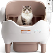 Self Cleaning Cat Litter Box App Control Open Top Multi Cat Large