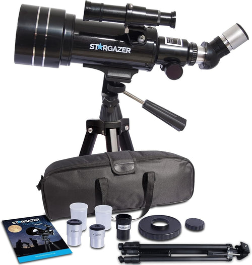 70mm Aperture 400mm Refractor Telescope for Adults & Beginners with Tripod