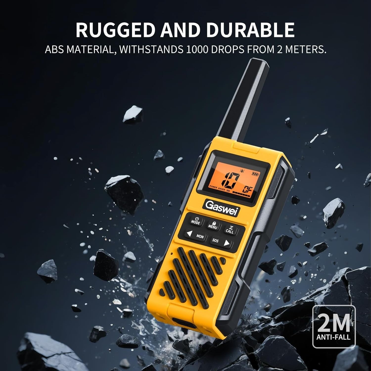 G1Pro+ IP67 Waterproof Walkie Talkies Long Range 2 Way Radio FM VOX