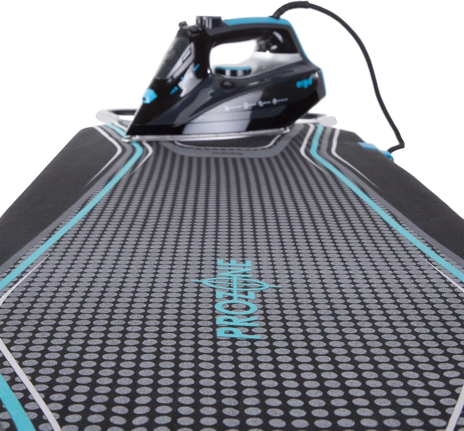 Ergonomic Ironing Board Height Adjustable Steam Generator Ready 122x38cm