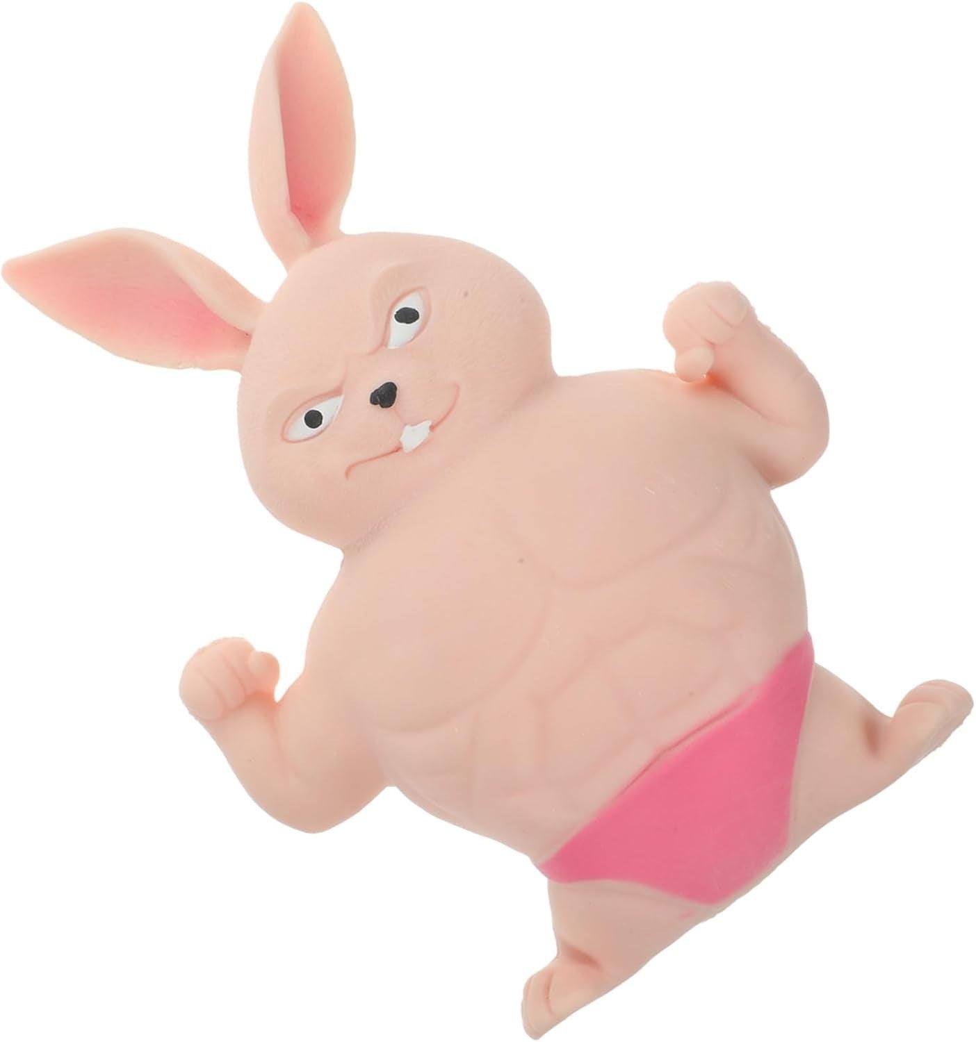 Funny Muscle Rabbit Squishy Fidget Stress Relief Stretch Toy