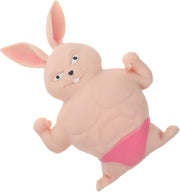 Funny Muscle Rabbit Squishy Fidget Stress Relief Stretch Toy
