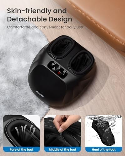 Heated Shiatsu Foot Massager Deep Kneading Wireless Remote UK 14
