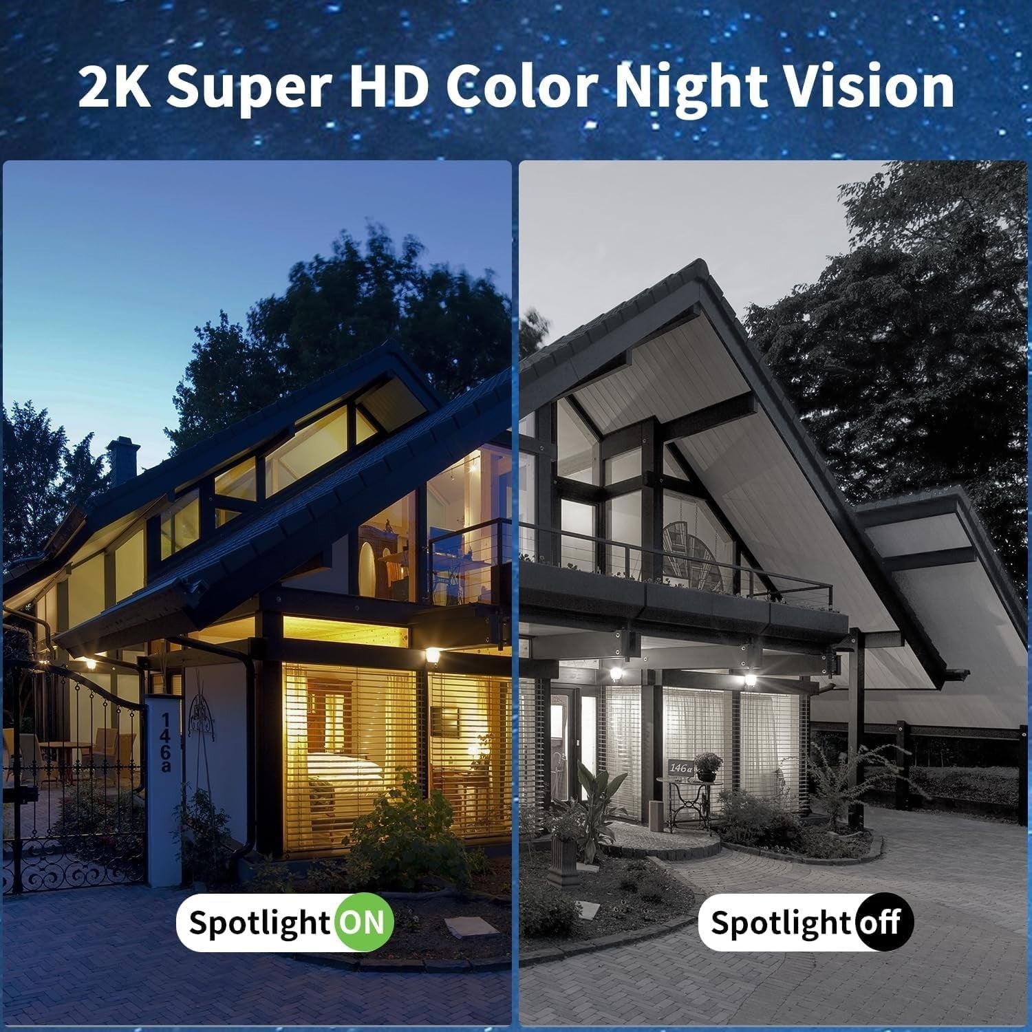 4G LTE Security Camera No WiFi 2K Solar Wireless PTZ Night Vision
