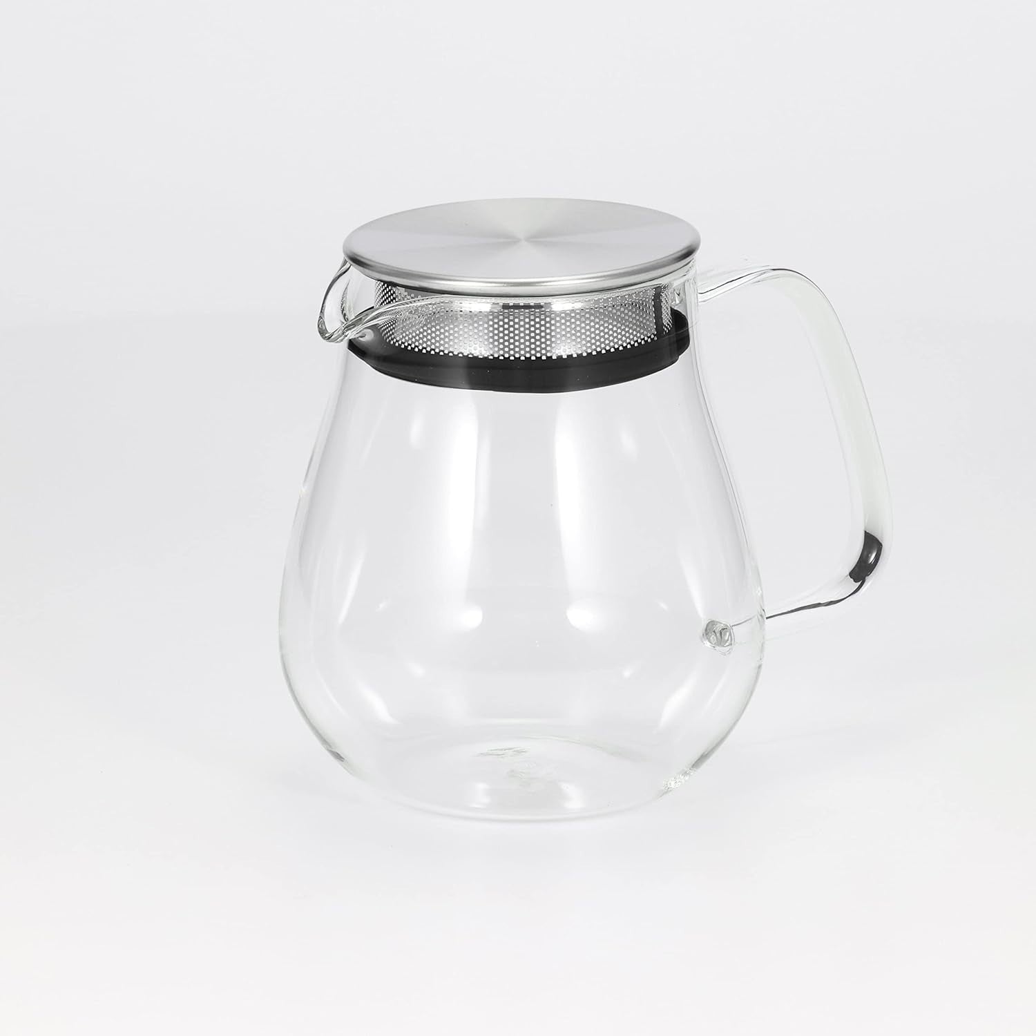 720ml Glass Teapot with Stainless Steel Strainer Heat Resistant Tea Pot