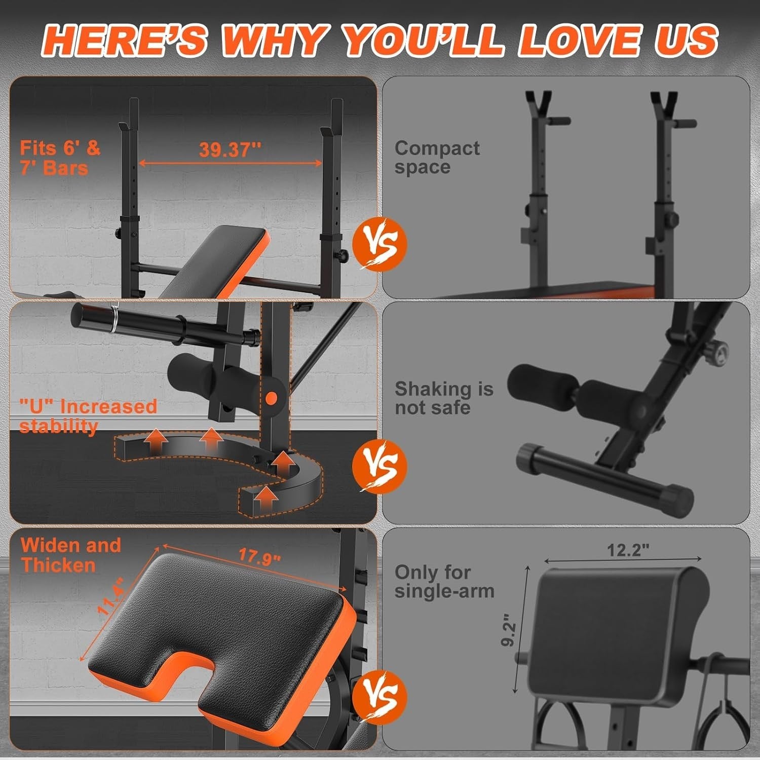 All-In-One Olympic Home Gym Bench 990lb Bench Press & Leg Trainer