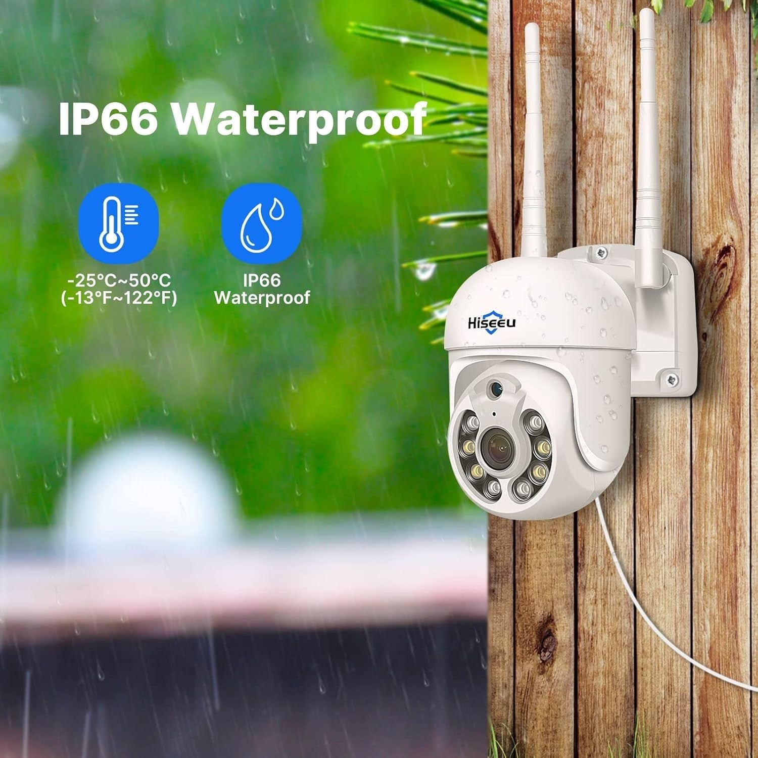5MP PTZ Wireless Security Camera System 4 Cam 3TB NVR Monitor Kit