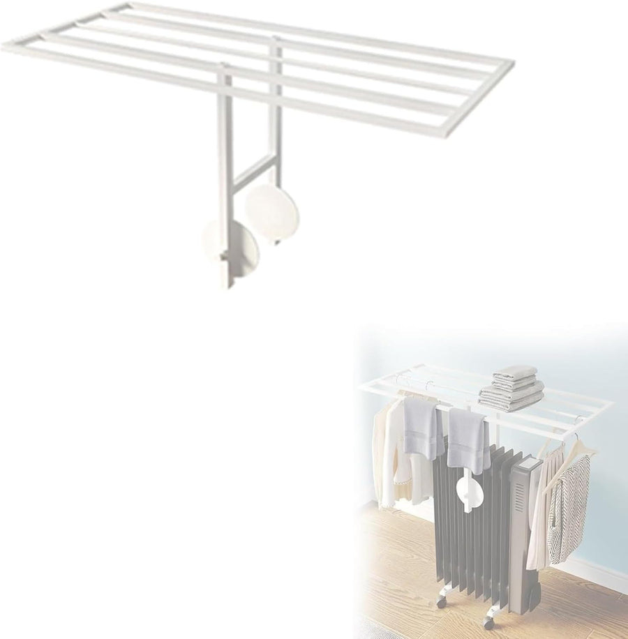 Adjustable Oil Radiator Clothes Dryer Rack Indoor Outdoor Space-Saving