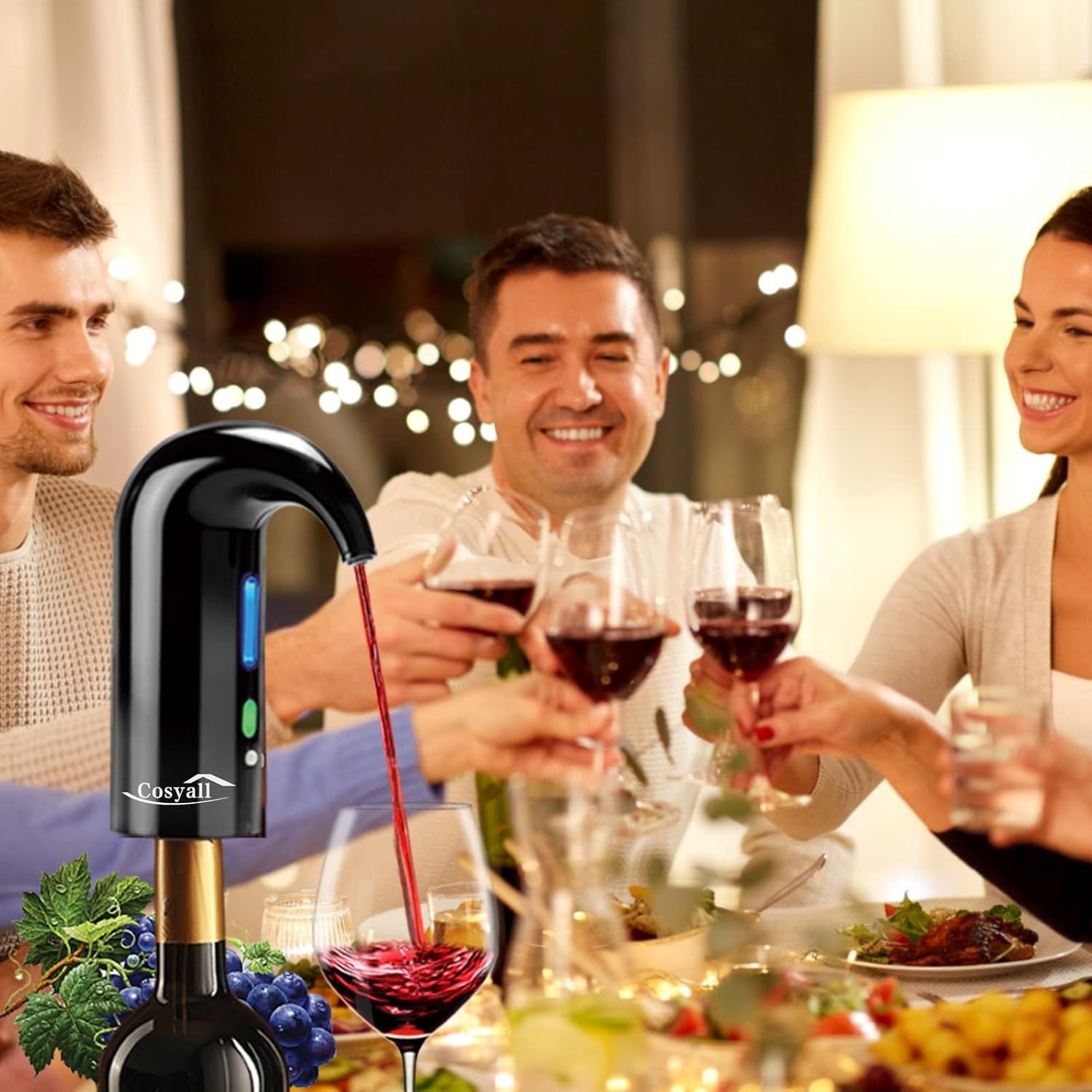 Electric Wine Aerator Dispenser Automatic Pourer Rechargeable Gift Party Bar