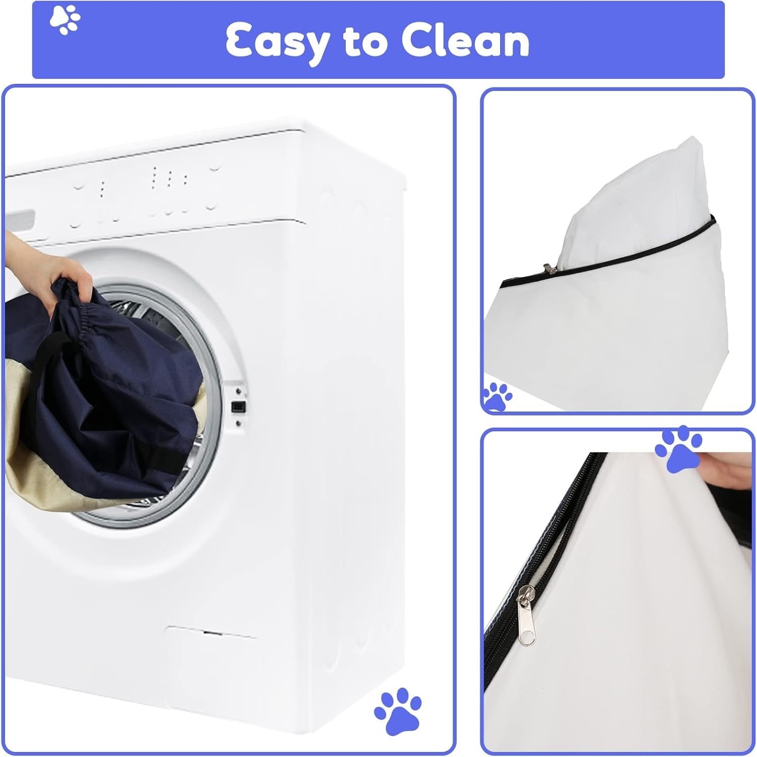 2 in 1 Dog Car Seat Booster Bed Washable Pet Travel Carrier 55x50cm