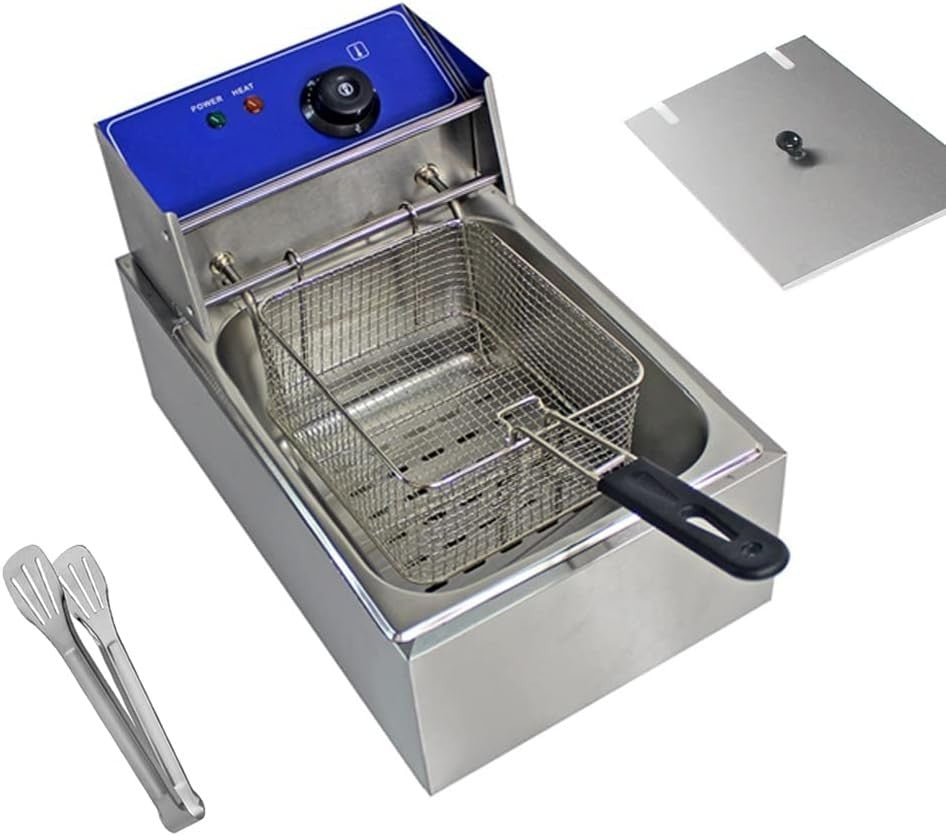 10L Commercial Deep Fat Fryer 2500W Stainless Steel Countertop