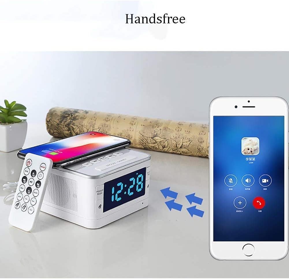 Digital Alarm Clock FM Radio Dual Alarm Wireless Charging USB Bedside