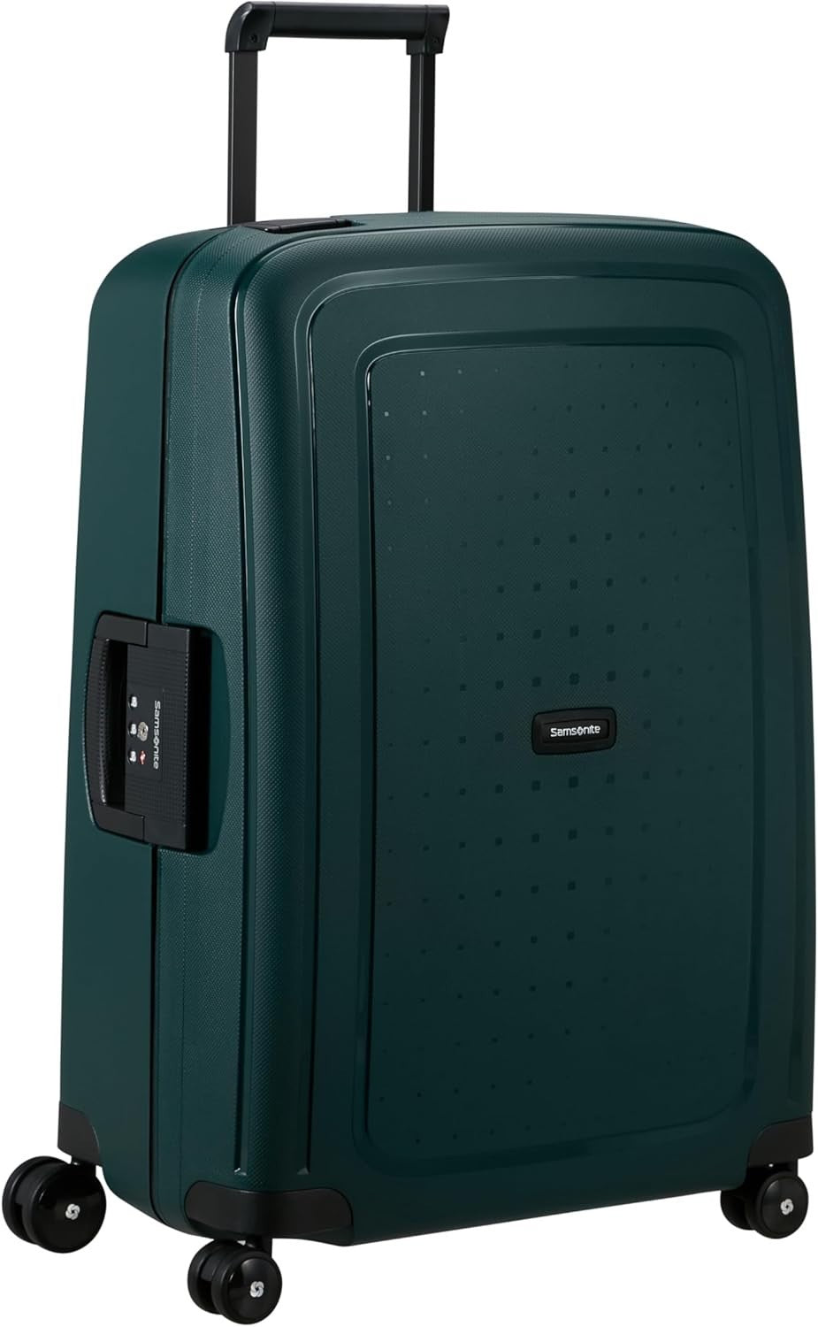 69cm Dark Teal Medium Check In Suitcase Hard Shell TSA Lock Spinner 79L