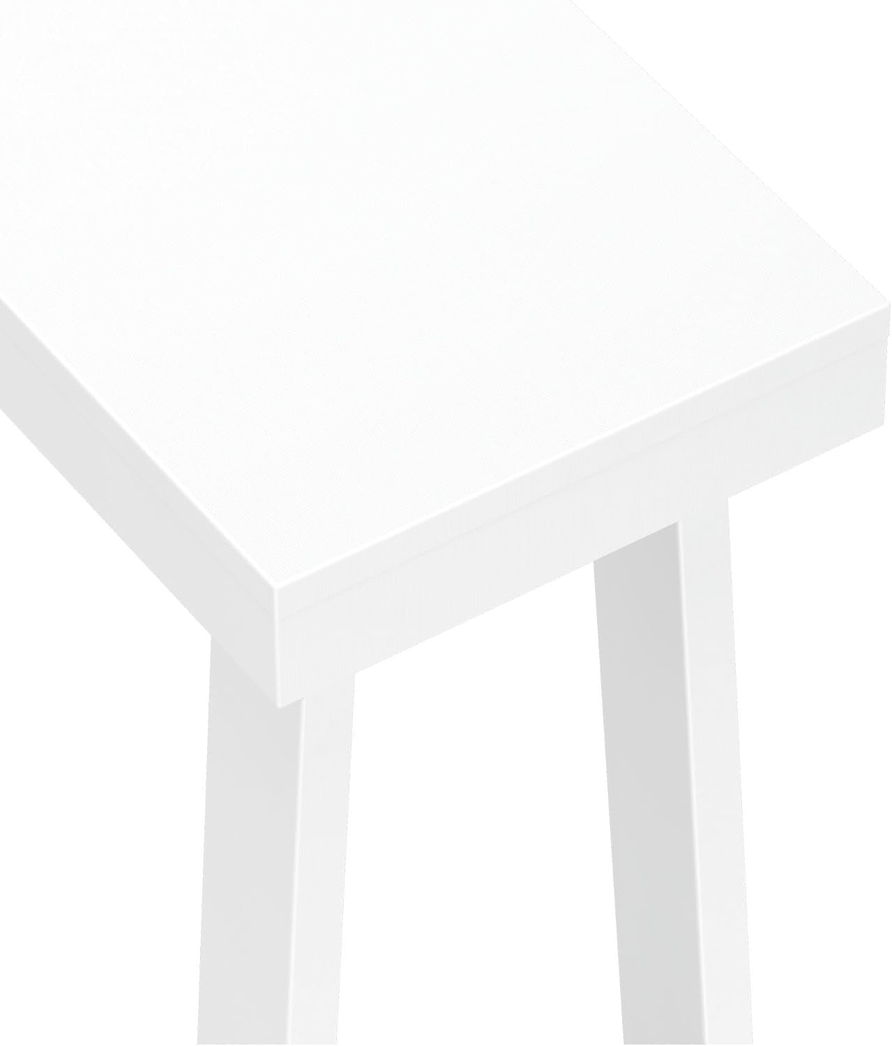 46 Inch White Solid Wood Console Table – Narrow Sofa Hallway Accent