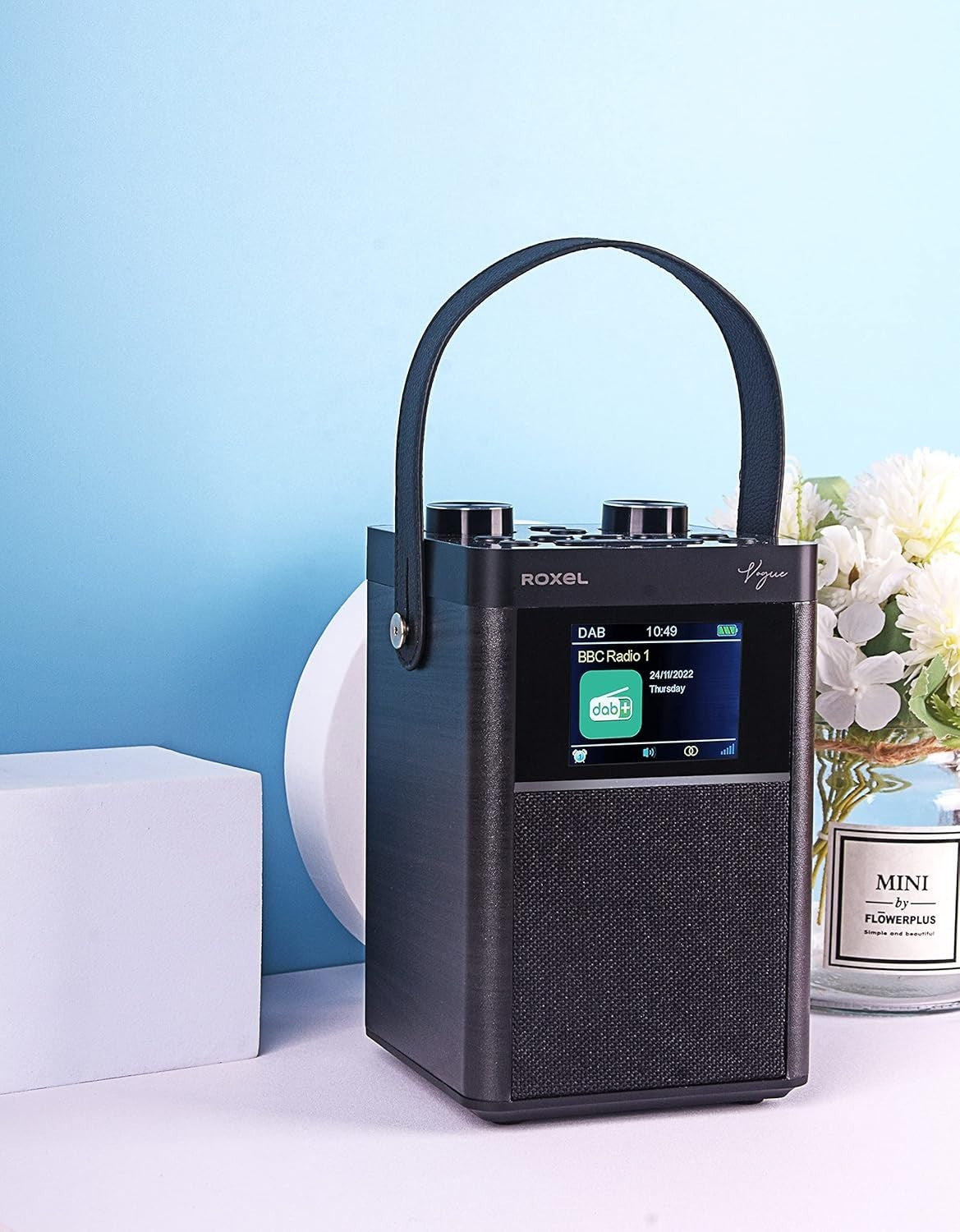 Portable DAB/DAB+ FM Radio Wireless Speaker Alarm USB Black